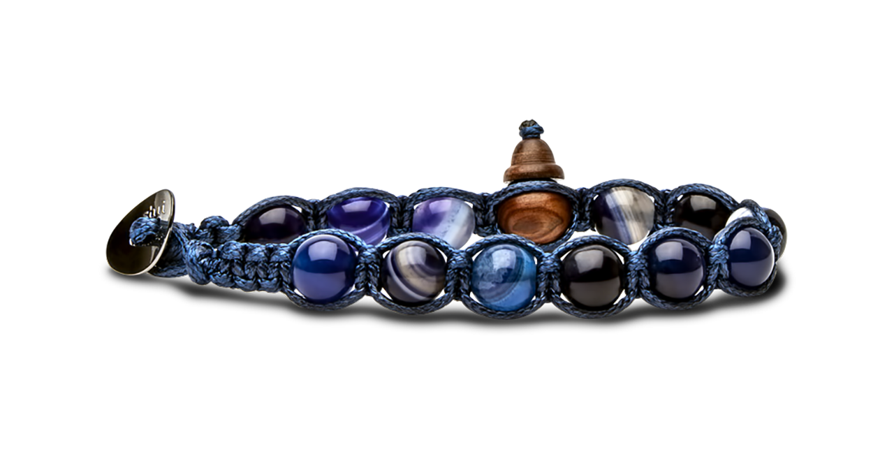 Tamashii Bracciale Dark Lace Blue Agate – Bigiotteria Elegante