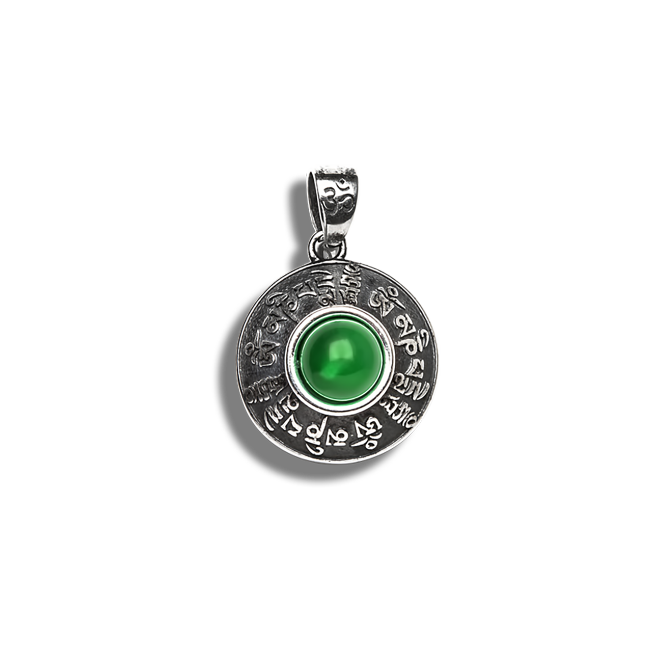 Tamashii VLNET Collana Unisex Con Ciondolo A Goccia Ear-Drops - Argento 925 Rodiato E Onice Nero - Fatto A Mano, Ispirata Alla Dea Tārā